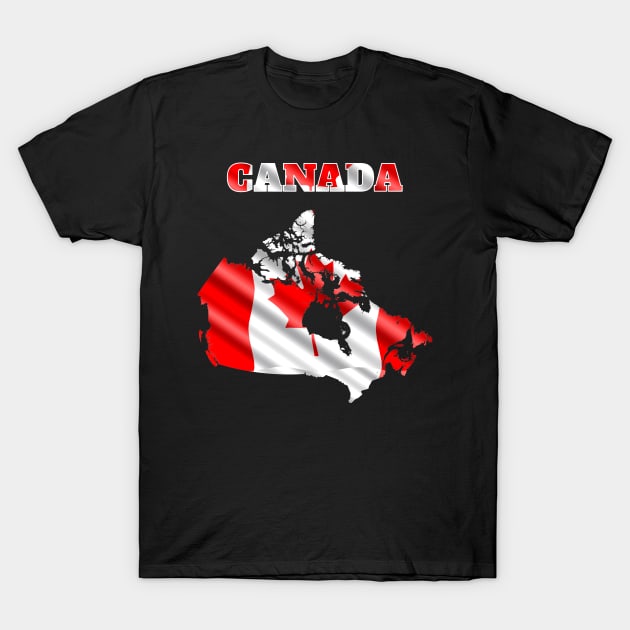 Canada map flag T-Shirt by maro_00